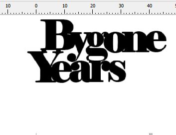 Bygone years 50 x 35 mm Pack of 10